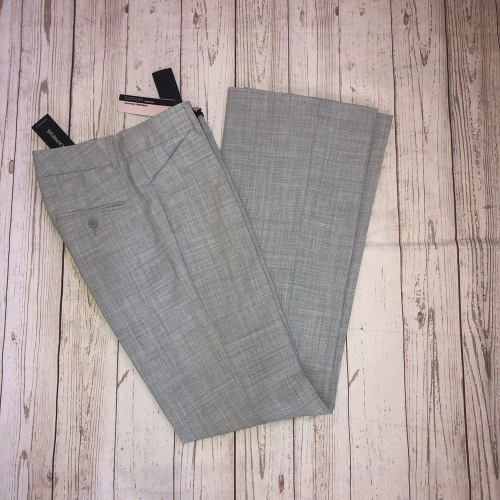Express Editor gray career pants size 2L